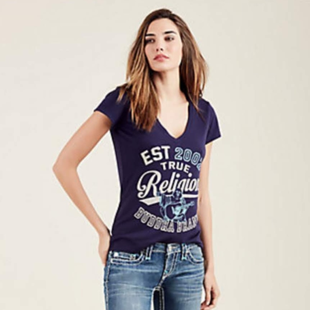 TRUE RELIGION BUDDHA ECLIPSE WOMENS TEE